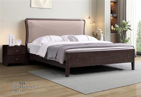 S09#真皮大床