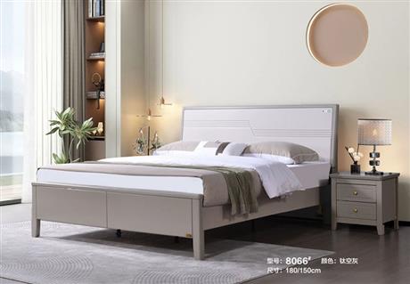 8066#实木床